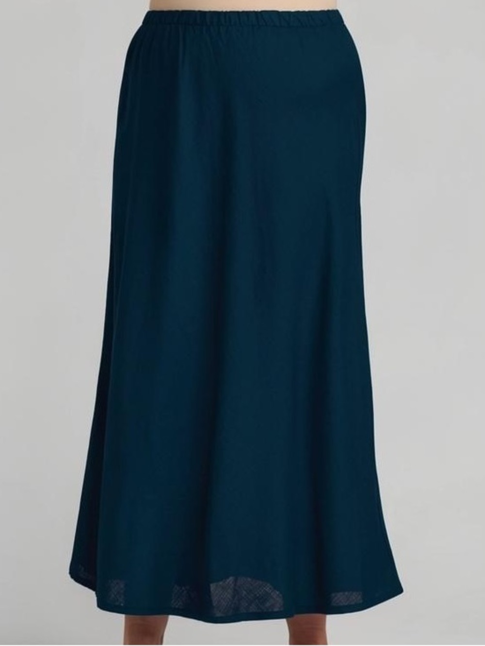 Flax Linen maxi skirt medium navy